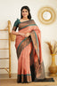 Ailurophile Peach Soft Silk Saree with Admirable Blouse Piece Shriji