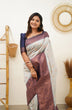 Load image into Gallery viewer, Sumptuous Beige Soft Banarasi Silk Saree With Delectable Blouse Piece Shriji