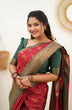 Load image into Gallery viewer, Smashing Maroon Soft Banarasi Silk Saree With Snappy Blouse Piece Shriji