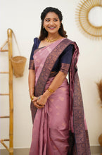 Load image into Gallery viewer, Sempiternal Pink Soft Banarasi Silk Saree With Vestigial Blouse Piece Shriji