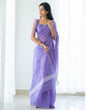 Load image into Gallery viewer, Excellent Lavendor Cotton Silk Saree With Woebegone Blouse Piece Shriji