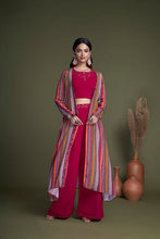 Load image into Gallery viewer, Shubhkala Exclusive Rani Georgette Koti Style Palazzo Collection ClothsVilla.com