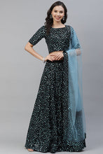 Load image into Gallery viewer, Sky Blue Sequins Embroidered Buy Trends Designer Lehenga Choli ClothsVilla.com