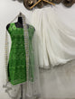 Load image into Gallery viewer, Sleeveless Sequins Work Green Palazzo Suit Clothsvilla