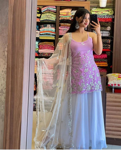 Eid 2019 Muslim Wedding Sharara Suit Zoya | India US UK Toronto Durban  Sydney | Party wear dresses, Designer dresses, Party wear gown