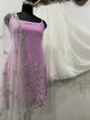 Load image into Gallery viewer, Sleeveless Sequins Work Pink Palazzo Suit Set Clothsvilla