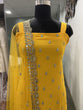 Load image into Gallery viewer, Sleeveless Sequins Work Yellow Palazzo Suit Set Clothsvilla