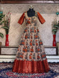 Load image into Gallery viewer, Orange Color printed And Weaving Border Work Soft Cotton Gown Clothsvilla