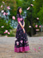 Wine Color Soft Cotton Gown With Print And Weaving Border Work Clothsvilla