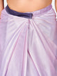 Load image into Gallery viewer, Stunning Purple and White Satin ready to Wear Saree ClothsVilla