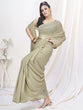 Load image into Gallery viewer, Stylish Beige Pre-Stitched Blended Silk Saree ClothsVilla