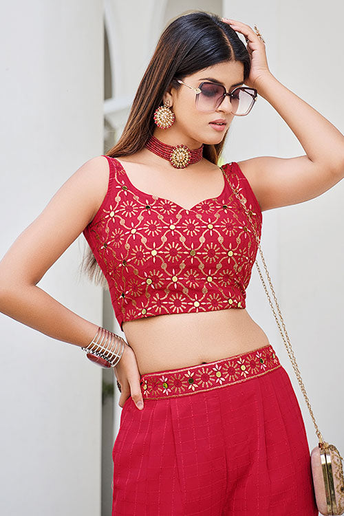 Stylish Designer Ready to Wear Georgette Co-Ords Set Collection ClothsVilla.com