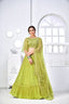 Superb Light Green Thread Embroidery Festive Wear Lehenga Choli ClothsVilla