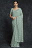 Sea Green Georgette Embroidered Classic Saree Clothsvilla