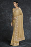 Georgette Wedding Wear Mustard Color Saree Clothsvilla