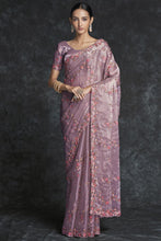 Load image into Gallery viewer, Traditional Pink Saree For Wedding Clothsvilla