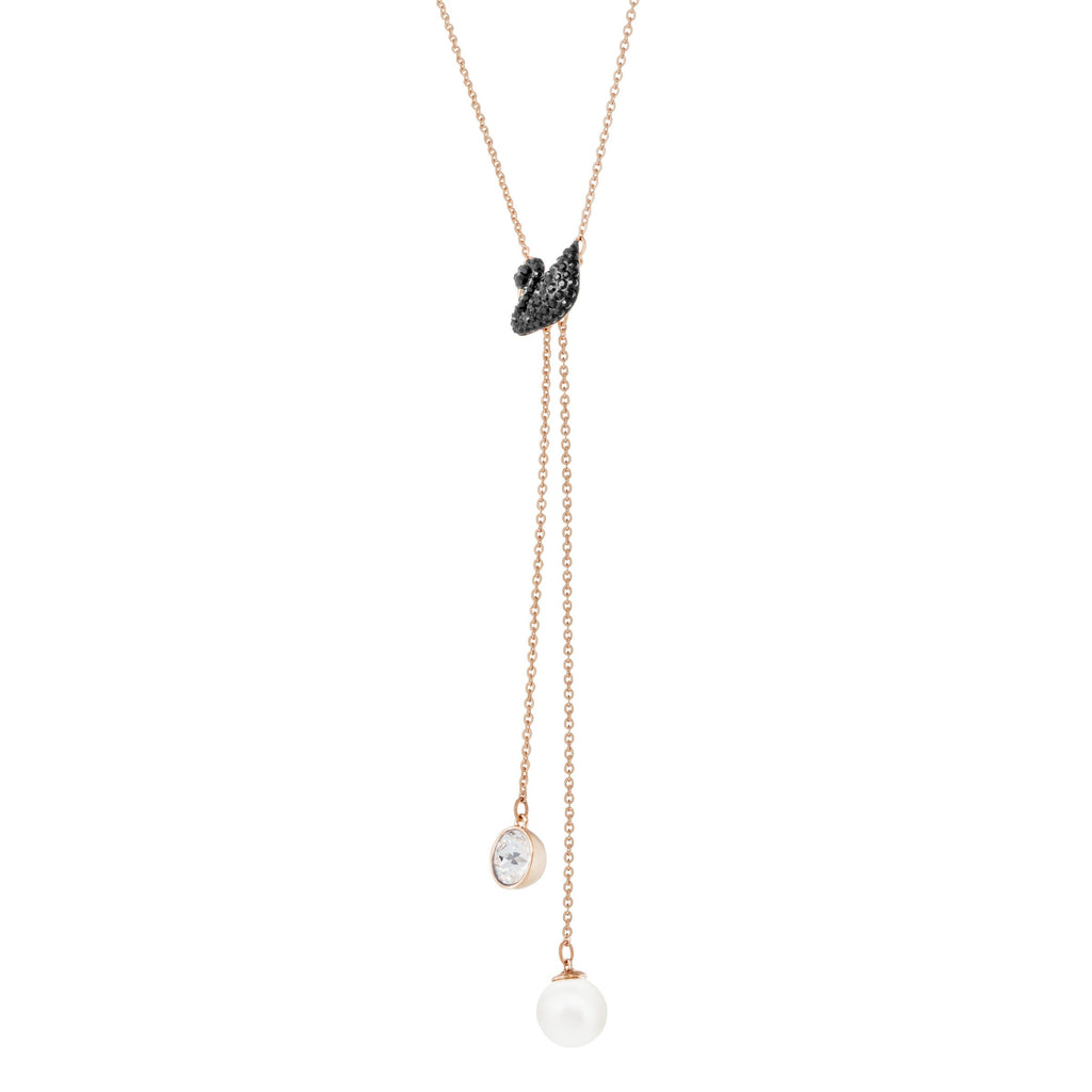 Swarovski Double Y Iconic Swan Necklace Brass Alexandrite Brass Pendant ClothsVilla