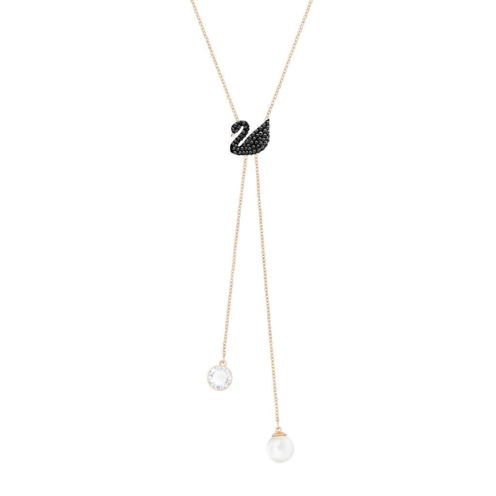 Swarovski Double Y Iconic Swan Necklace Brass Alexandrite Brass Pendant ClothsVilla