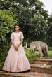 Load image into Gallery viewer, Tea Rose Pink Cotton Embroidered Party Gown ClothsVilla