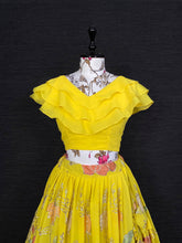 Load image into Gallery viewer, Yellow Color Ready Made Georgette Blouse Clothsvilla
