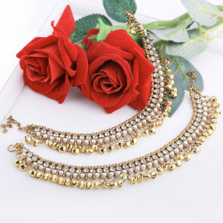 Traditional Heavy Bridal Anklets Alloy Anklet (Pack of 2) ClothsVilla