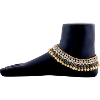 Traditional Heavy Bridal Anklets Alloy Anklet (Pack of 2) ClothsVilla