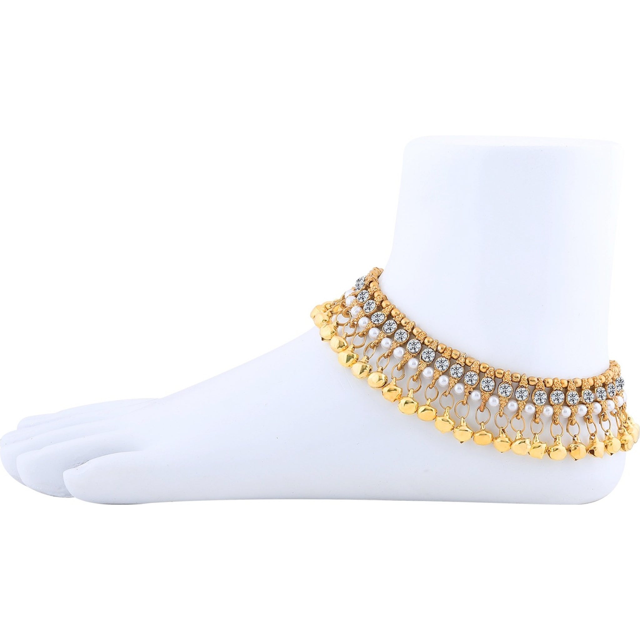 Traditional Heavy Bridal Anklets (Pack of 2) ClothsVilla Main image