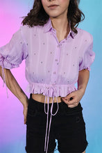 Load image into Gallery viewer, Trendy Lavender Color Fashionable Self Design Top ClothsVilla.com