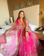 Load image into Gallery viewer, Trendy Pink Color Organza Silk Lehenga Choli Clothsvilla