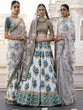 Load image into Gallery viewer, Botanical Flower Butta Printed Lehenga with Heavily Embroidered Blouse ClothsVilla