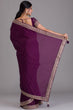 Load image into Gallery viewer, Wine Color Wonderful Sequins Work Saree In Art Silk Fabric Clothsvilla
