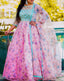 Digital Printed Designer Wear Embroidered Long Tussar Silk Gown Along with Printed Dupatta ClothsVilla