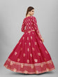 Load image into Gallery viewer, Wedding-ready Maroon Cotton Lehenga Choli Ensemble Clothsvilla