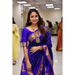Load image into Gallery viewer, Improbable Blue Soft Silk Saree With Entrancing Blouse Piece KP