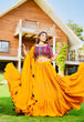 Load image into Gallery viewer, Presenting Yellow Color Ruffle Style Lehenga Choli