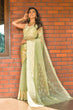 Load image into Gallery viewer, Lemon Yellow Pure Organza Saree with Jacquard Blouse ClothsVilla