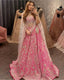 Rani Pink color Silk Lehenga Choli with Heavy Embroidery work ClothsVilla