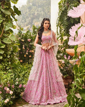 Load image into Gallery viewer, Rani Pink color Silk Lehenga Choli with Heavy Embroidery work ClothsVilla