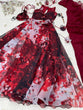 Load image into Gallery viewer, Maroon Color Digital Printed Organza Silk Lehenga