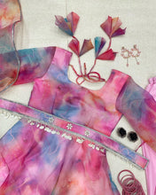 Load image into Gallery viewer, Tie-dye Print Pink Color Attractive  Anarkali Suit Clothsvilla