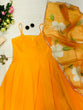 Load image into Gallery viewer, Glittering Look Yellow Color Anarkali Gown with Organza Dupatta Clothsvilla