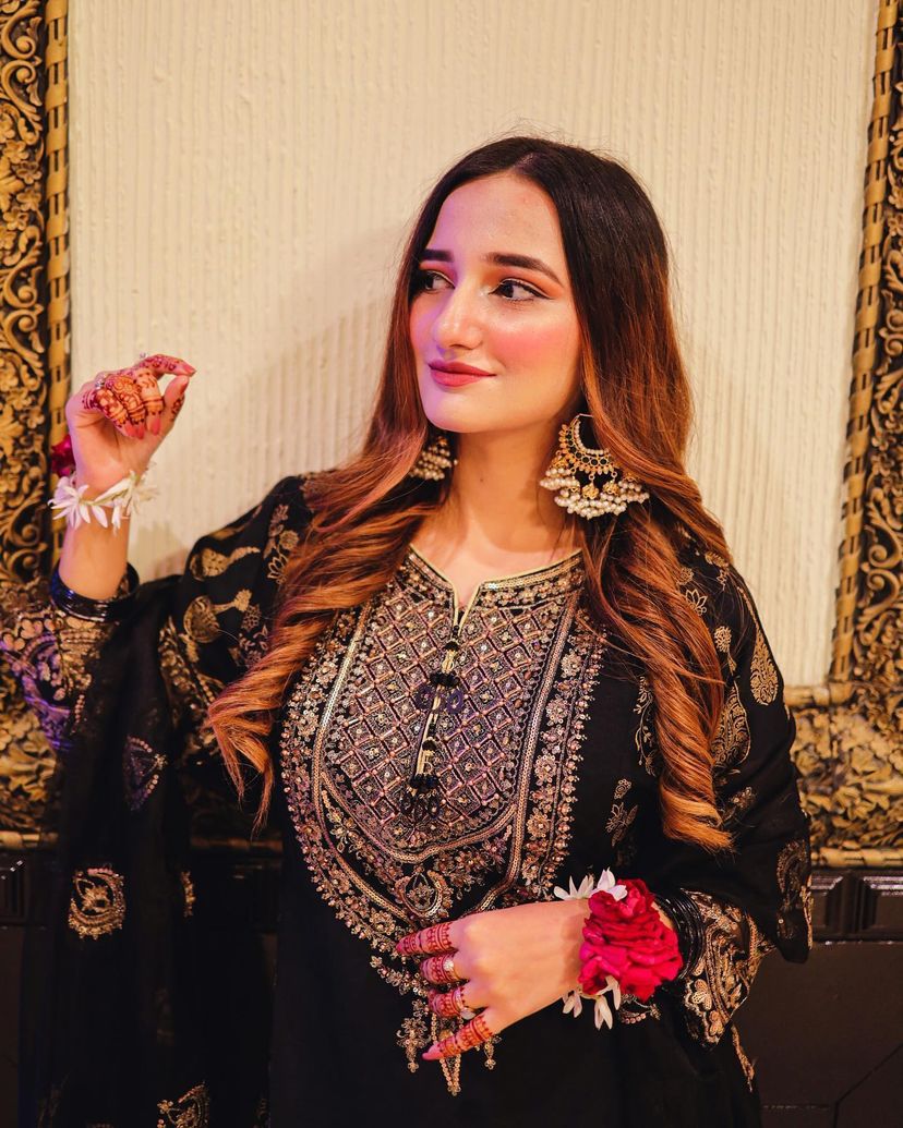 Engagement Wear Black Color Embroidery With Sequence Work Sharara Suit Clothsvilla