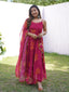 Innovative Digital Printed Work Wine Color Gown Clothsvilla