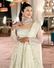 Load image into Gallery viewer, Celebrity Style Off White Color Sharara Suit