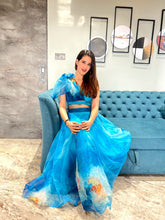 Load image into Gallery viewer, Digital Print Sky Blue Color Lehenga With Blouse