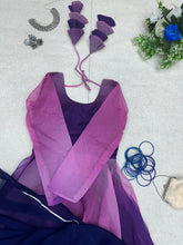 Load image into Gallery viewer, Attractive Purple Color Digital Printed Gown