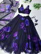 Load image into Gallery viewer, Purple Color With Flower Digital Print Lehenga Choli
