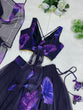 Load image into Gallery viewer, Purple Color With Flower Digital Print Lehenga Choli