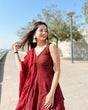 Load image into Gallery viewer, Celebrity Style Maroon Color Top With Lehenga