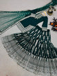 Load image into Gallery viewer, Sequence Work Dark Green Color Sharara Suit